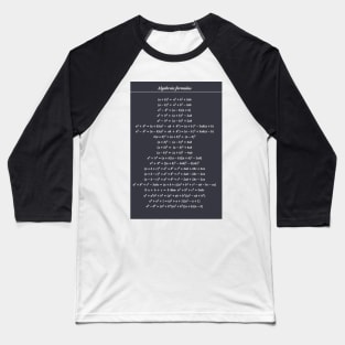 Algebraic Formulas Baseball T-Shirt